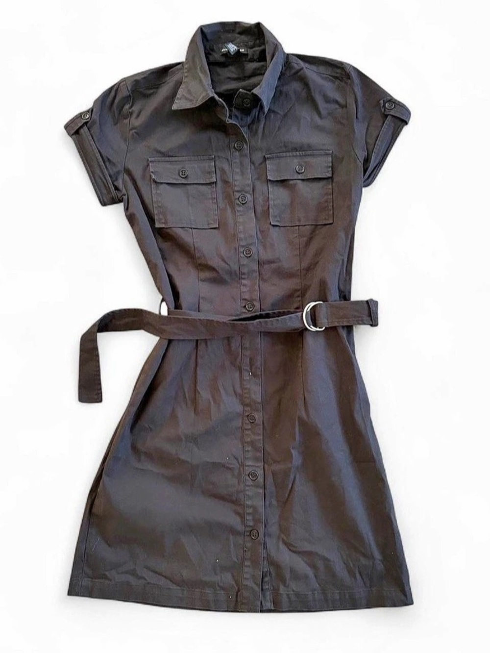 Club Monaco Utility Mini Dress in Black